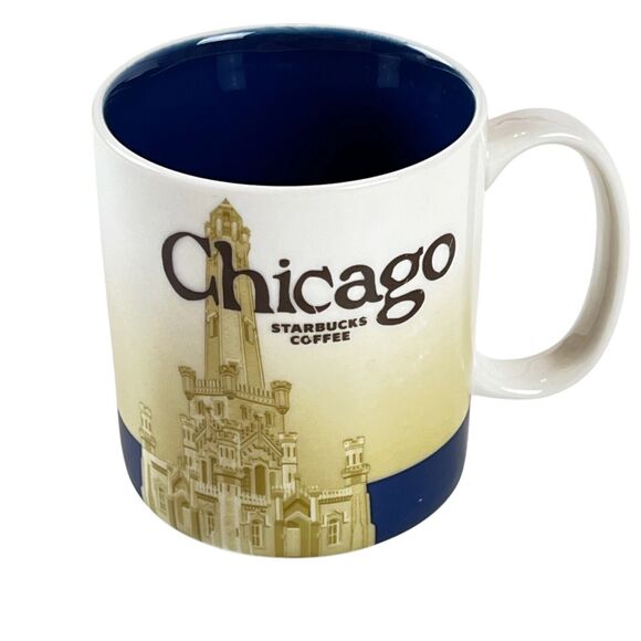 Starbucks CHICAGO 2012 Collector Series Global Icon Mug 16oz Coffee Cup